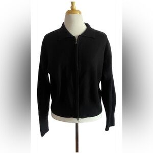 Black Zip-Up Sweater